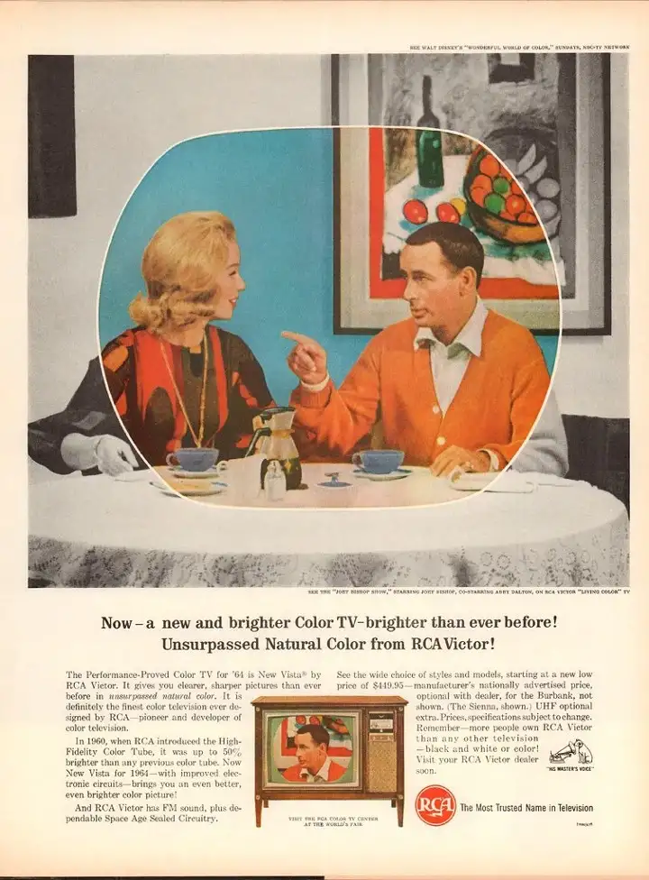 RCA 1960's ad for color tv