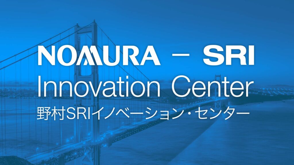 Nomura SRI innovation center over pic of Golden Gate Bridge