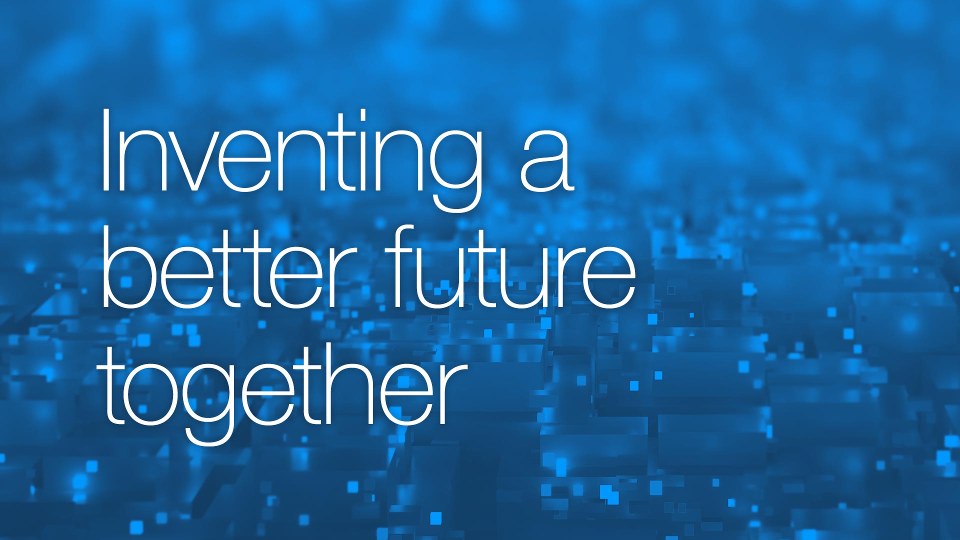 Inventing a better future together graphic