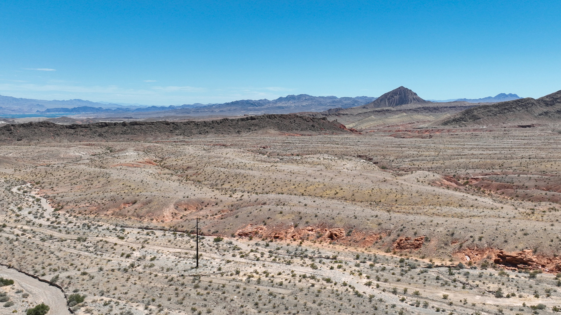 An arid, rural Nevada landscape
