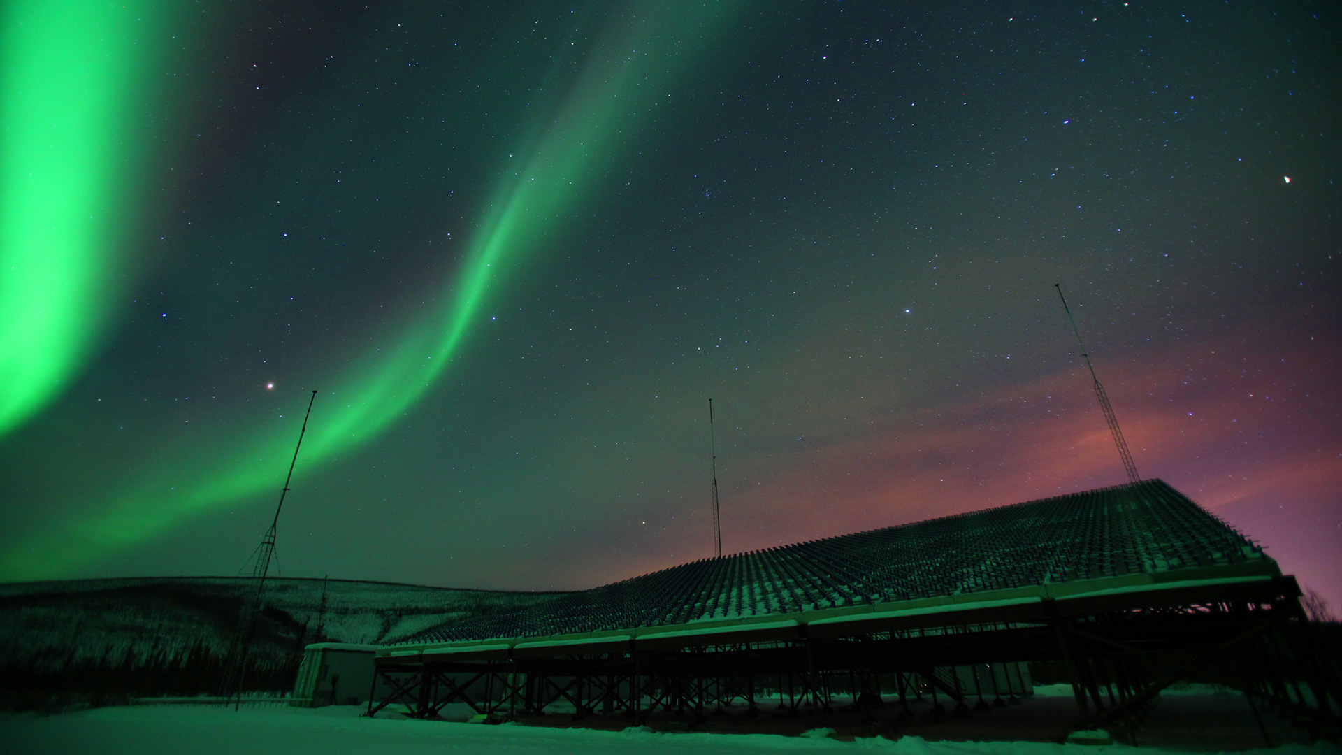 The northern lights above Poker Flat