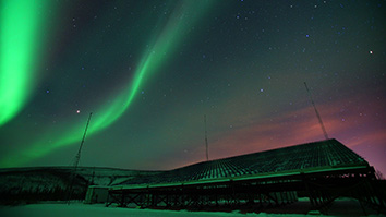 The northern lights above Poker Flat
