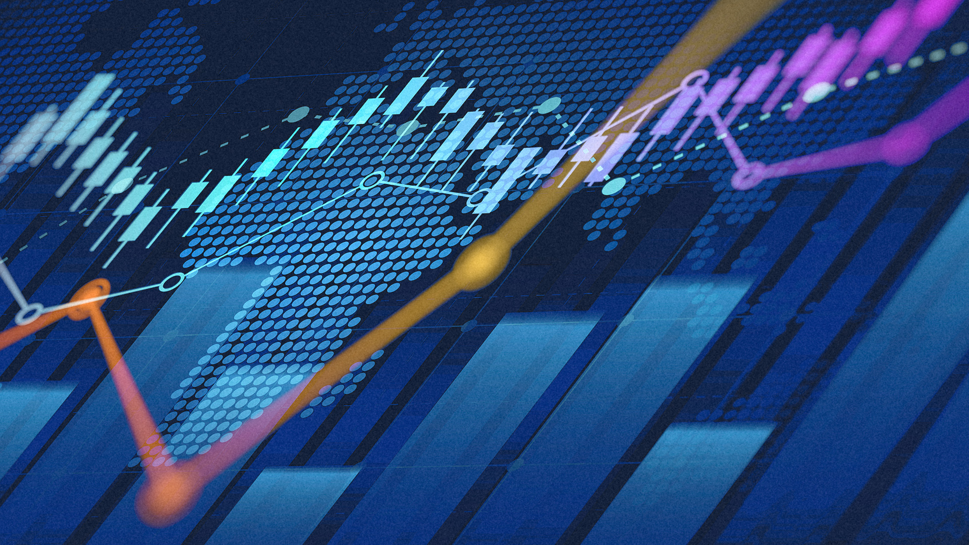 a collage of digital graphs