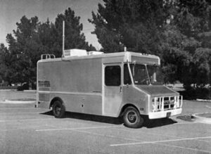 Internetworking Van from 1971- in black and white
